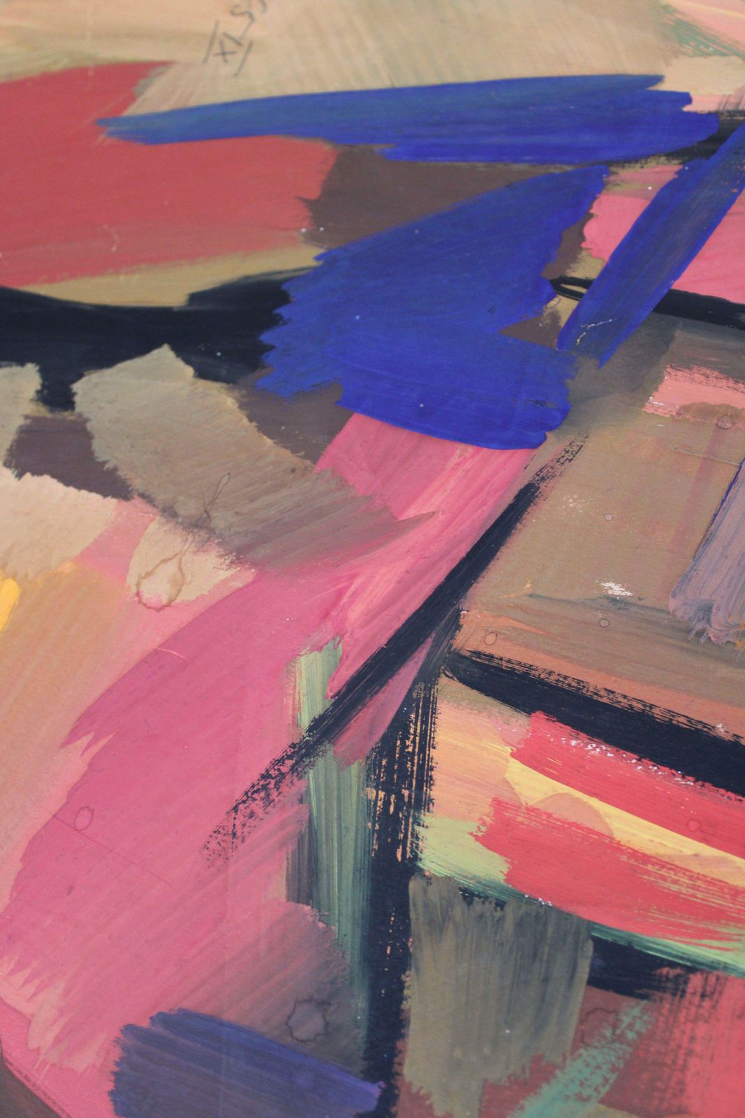 photo furniture Gunars Klavaabstraction 5. 1965, Paper, Gouache, 83, 5 X 59, 5 Cm1965