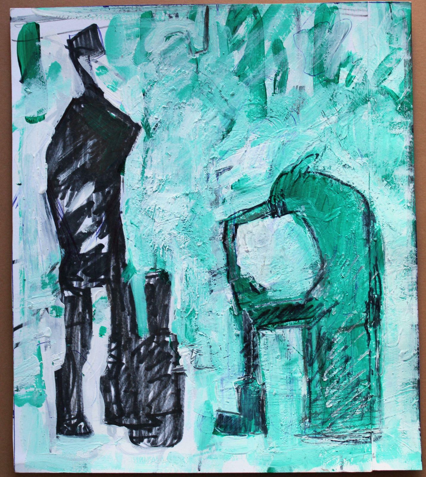 Ansis Butnorfirewood Splitters. 2024., Acrylic, Paper, 26 X 22. 5 Cm2024 photo furniture