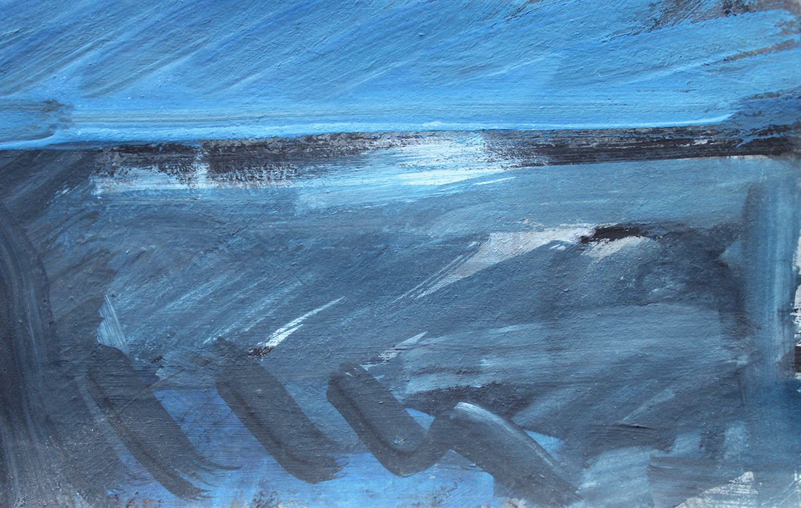 Ansis Butnorwalking Along The Sea. 2024, Gouache, Paper, 25x25 Cm2024 photo Art