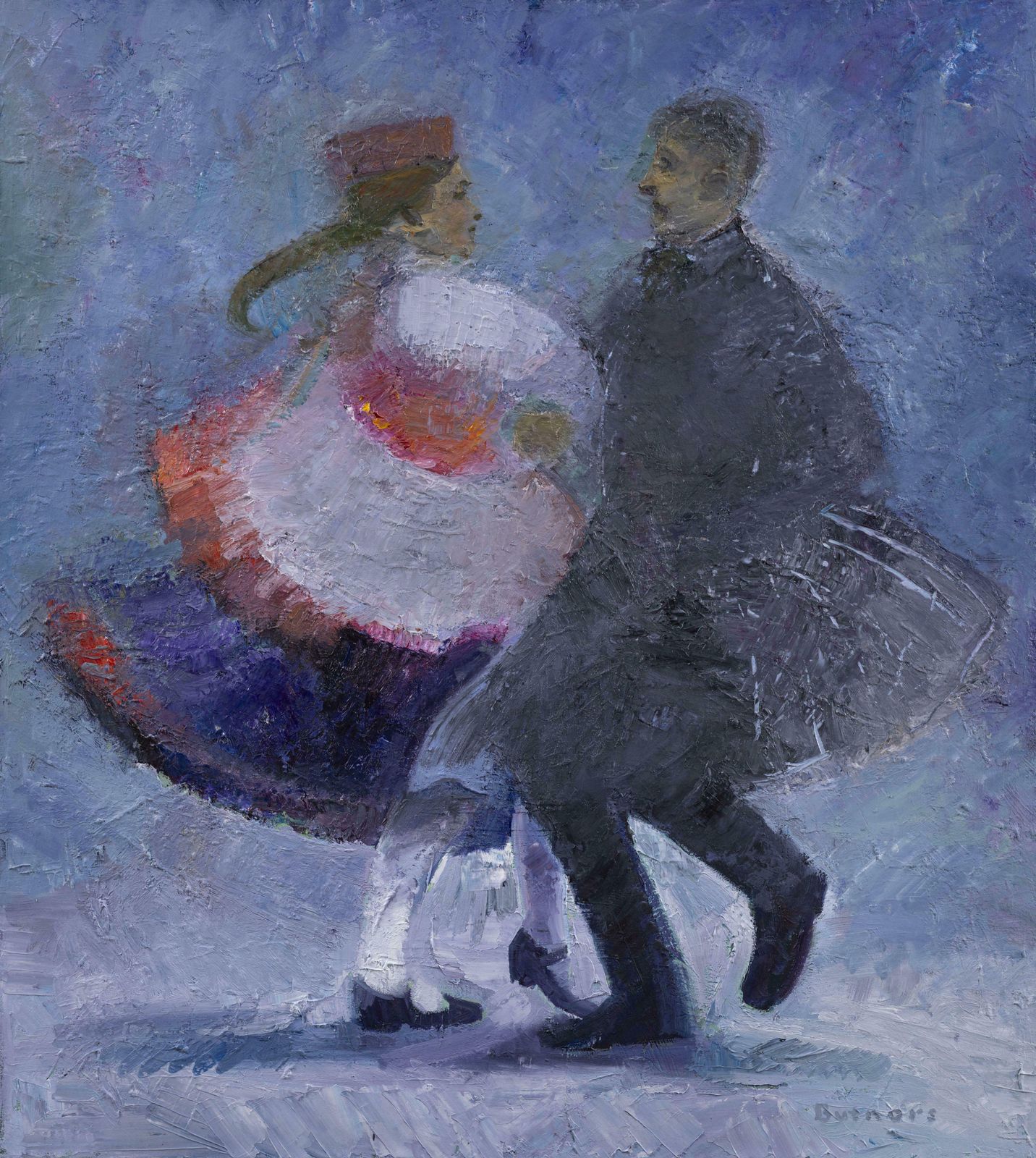 Ansis Butnorfolk Dance. 2024, Oil On Canvas, 100x90 Cm2024