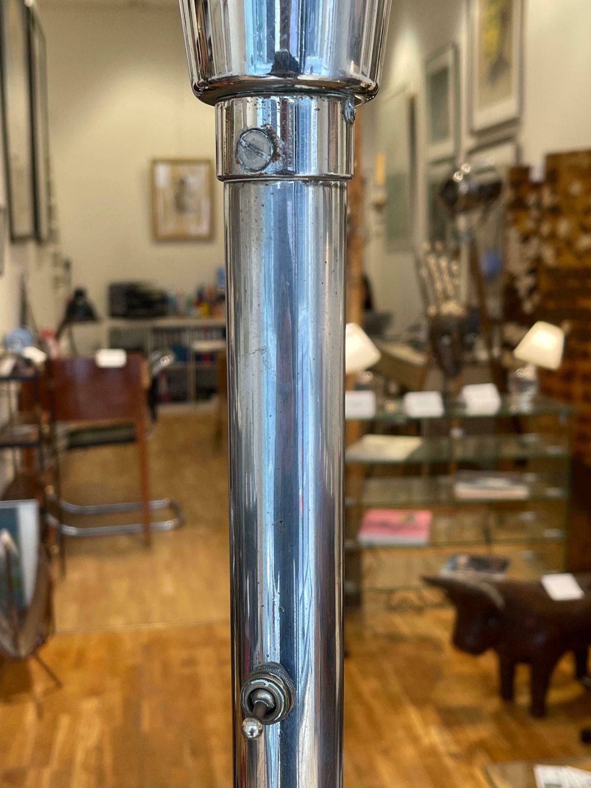 Iconic Modernist Floor Lamp By Robert   Mallet Stevens (1886 1945), Circa 1930 photo for sale
