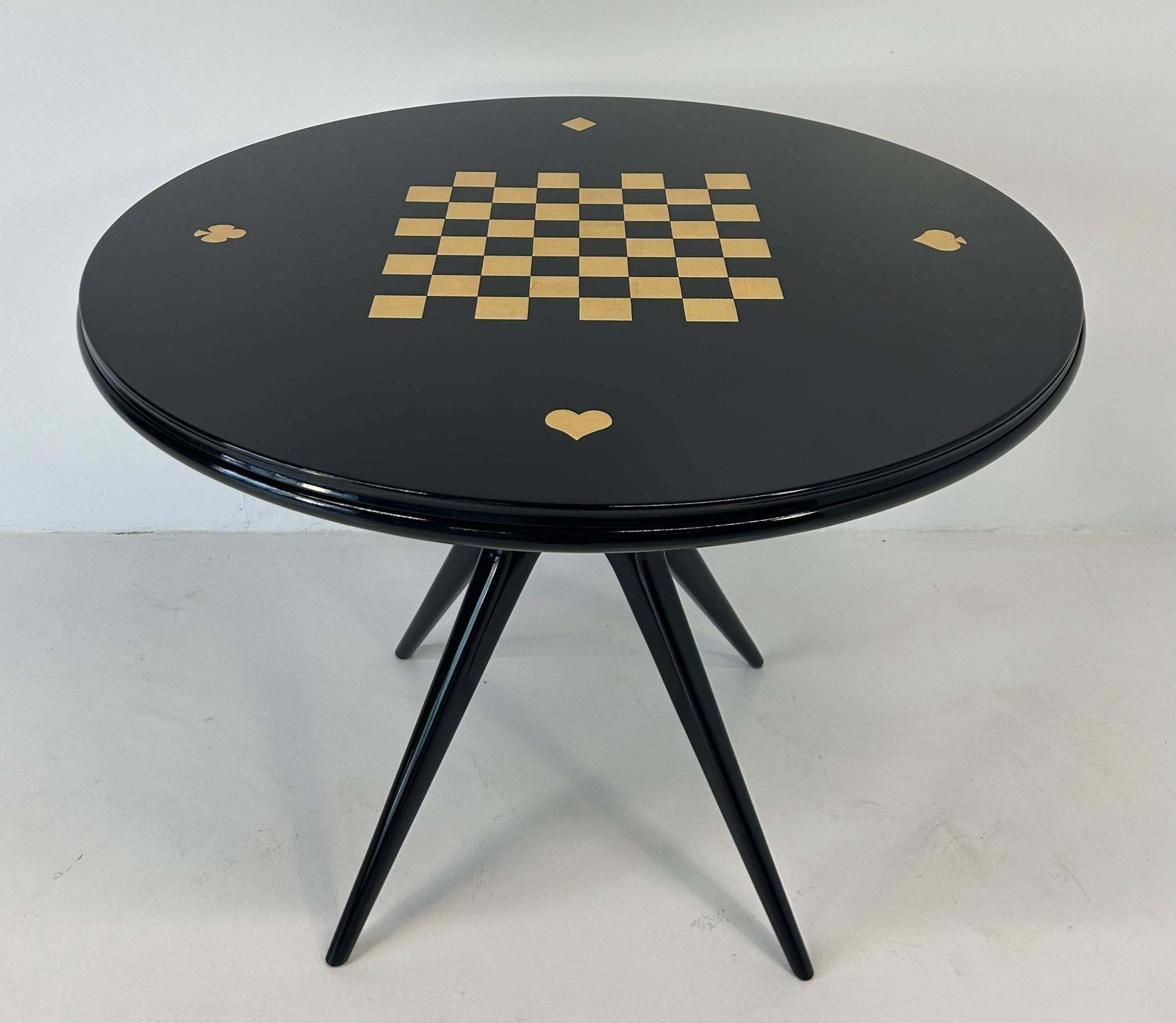Italian Art Deco Cards And Chess Play Table, 1950s photo Furniture
