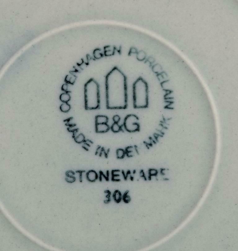 Bing & Grøndahl ”Colombia”. Set Of Eight Plates In Stoneware. From The 1970s. photo Home Decor