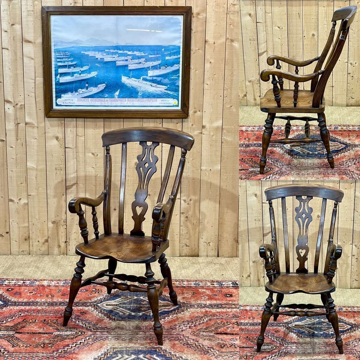 English Ash Armchair From The 1950s
