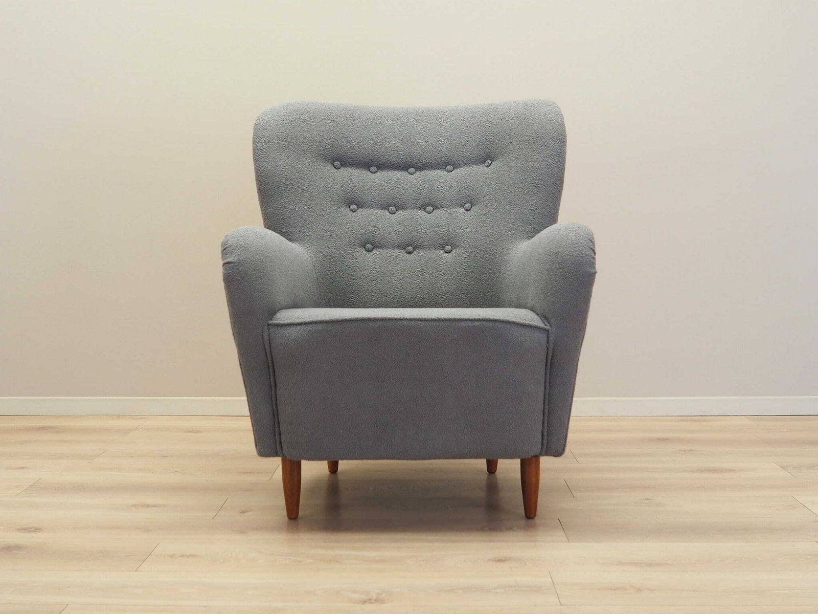 Grey Armchair, Scandinavian Design, Production: Denmark photo for sale