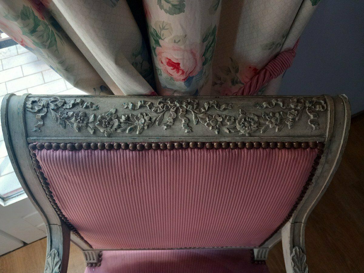 Pair Of Louis XVI Style Armchairs photo for sale