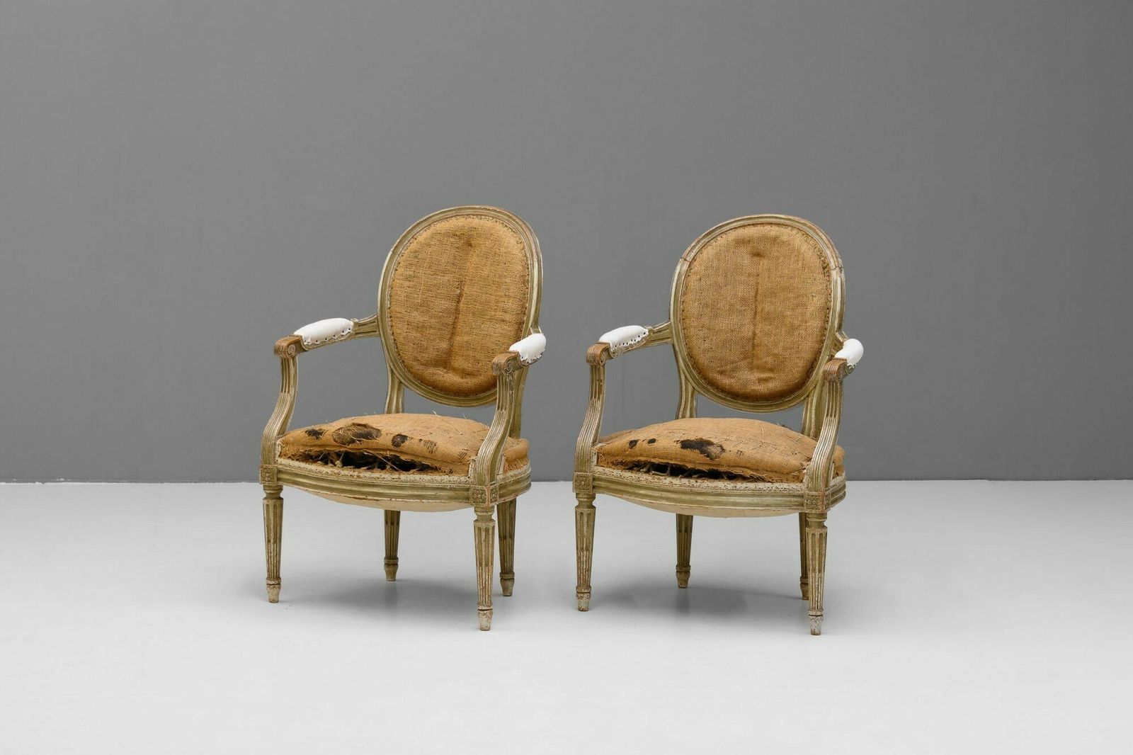 Pair Of Salon Armchairs, 1800s