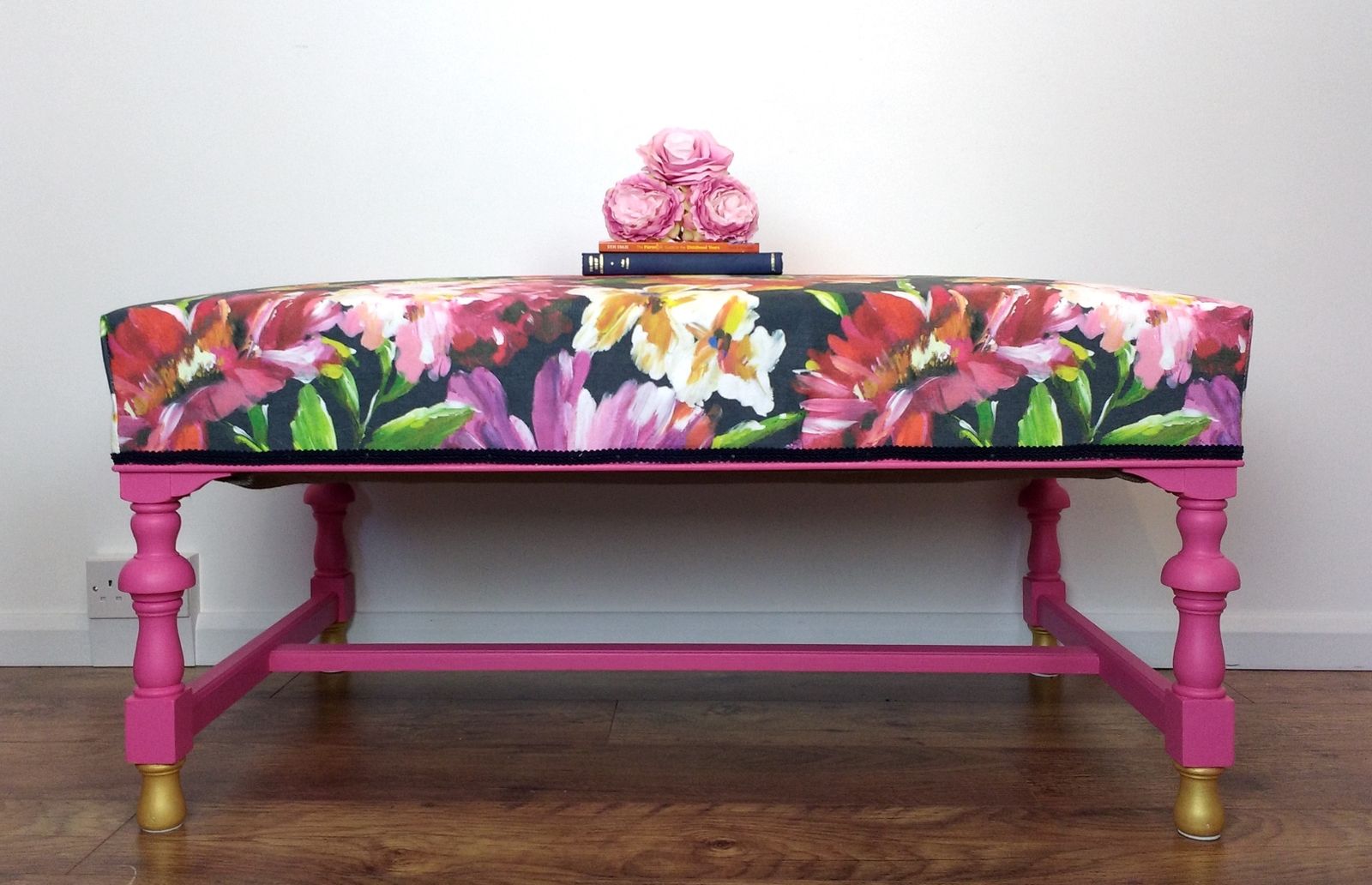 Large Footstool Coffee Table, Vintage Footstool, E Gerrard & Sons Furniture, Statement Furniture