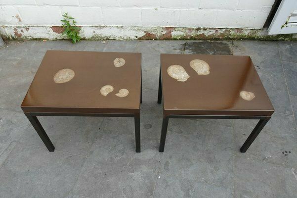 Belgian Side Tables By Ado Chale, 1970s, Set Of 2