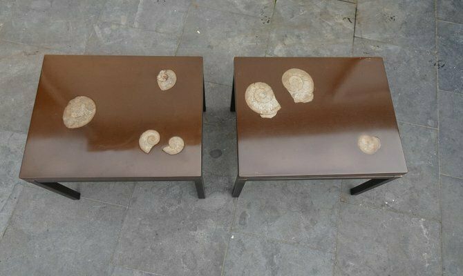 Belgian Side Tables By Ado Chale, 1970s, Set Of 2 photo vinterior