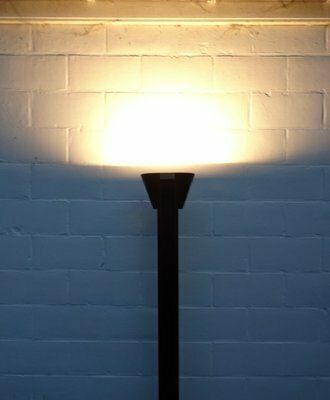 Vintage Italian Black Metal Floor Lamp By Lami Progretti, 1980 photo vintage