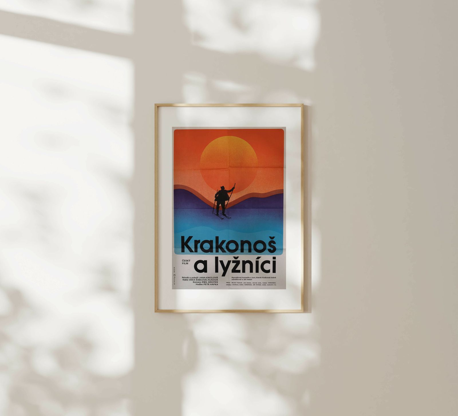 Krakonos & The Skiers   Original Czechoslovakia Poster | 1980 photo furniture