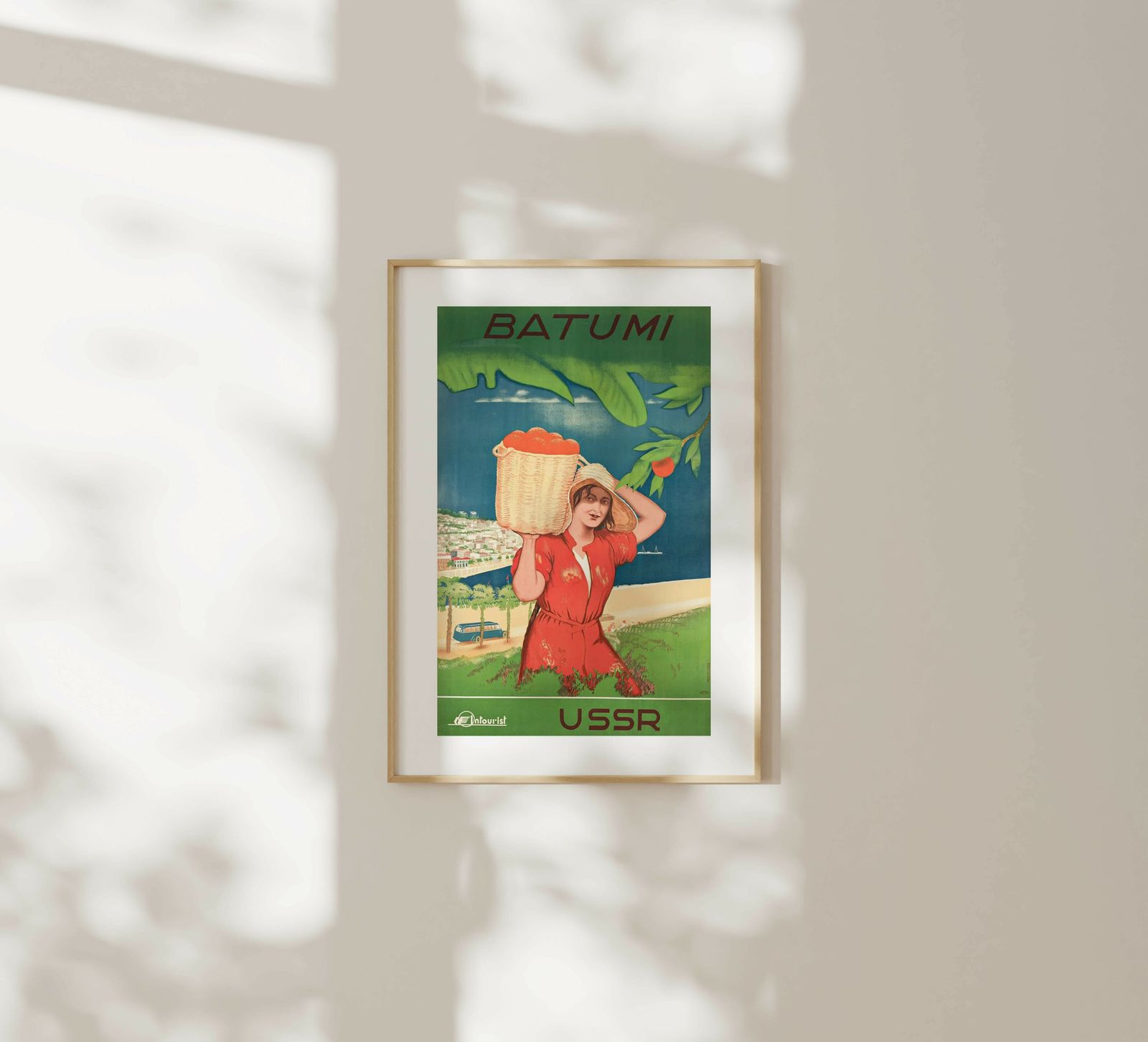 Batumi   Ussr   Original Soviet Russian Poster | 1935 photo furniture