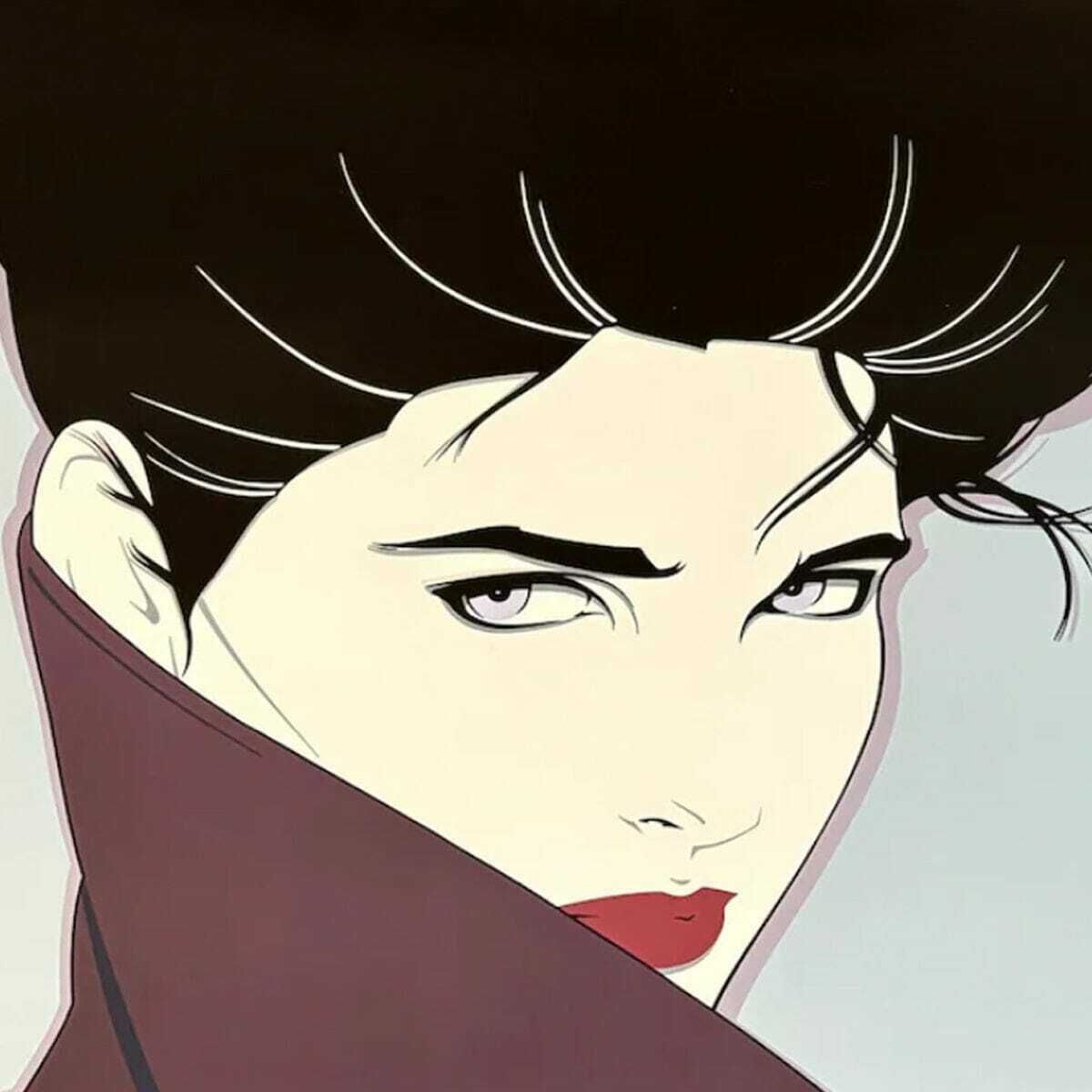 1980s Original Gorgeous Patrick Nagel "The Book" Art Poster. photo for sale