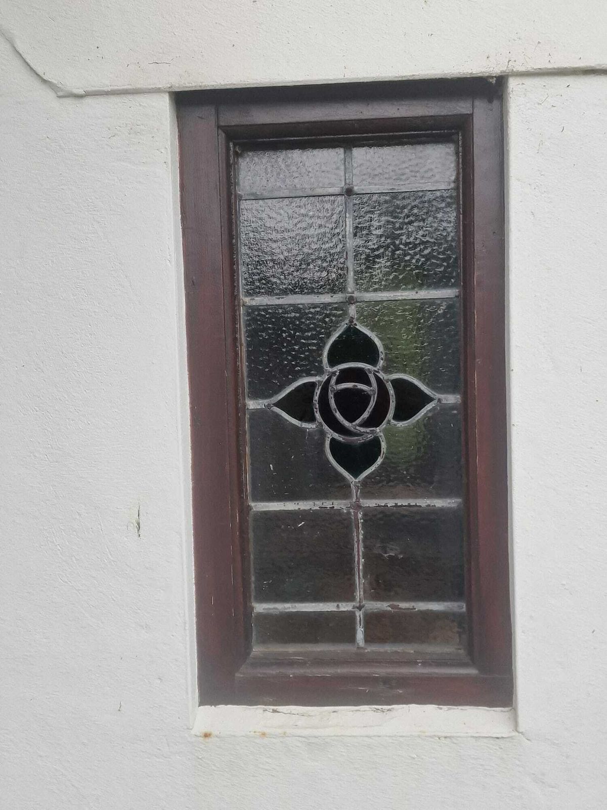 Pair Of Rose Stained Glass Windows