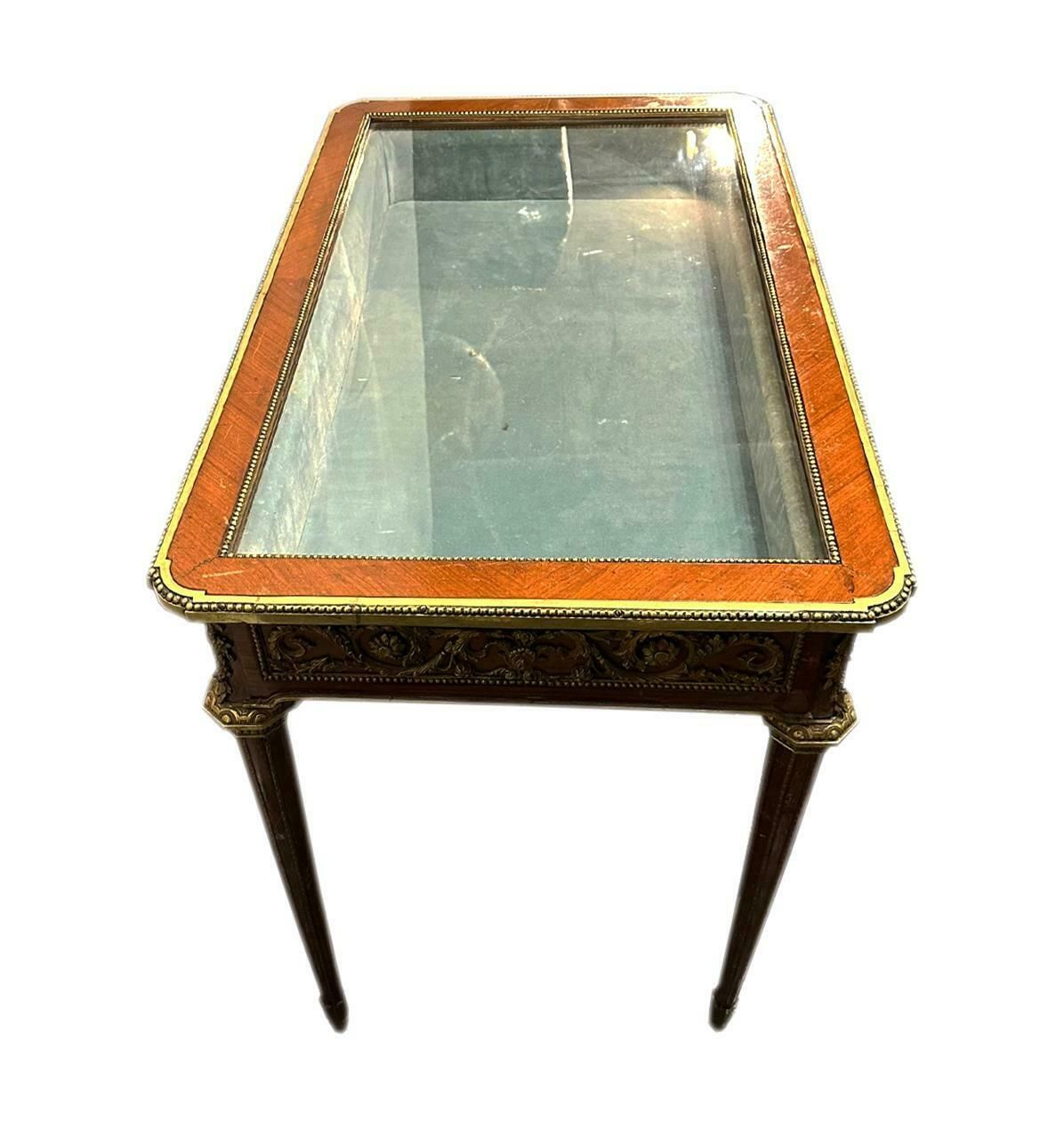 Napoleon III Era Display Cabinet With Bronze Ornaments. France 19th Century. photo Furniture