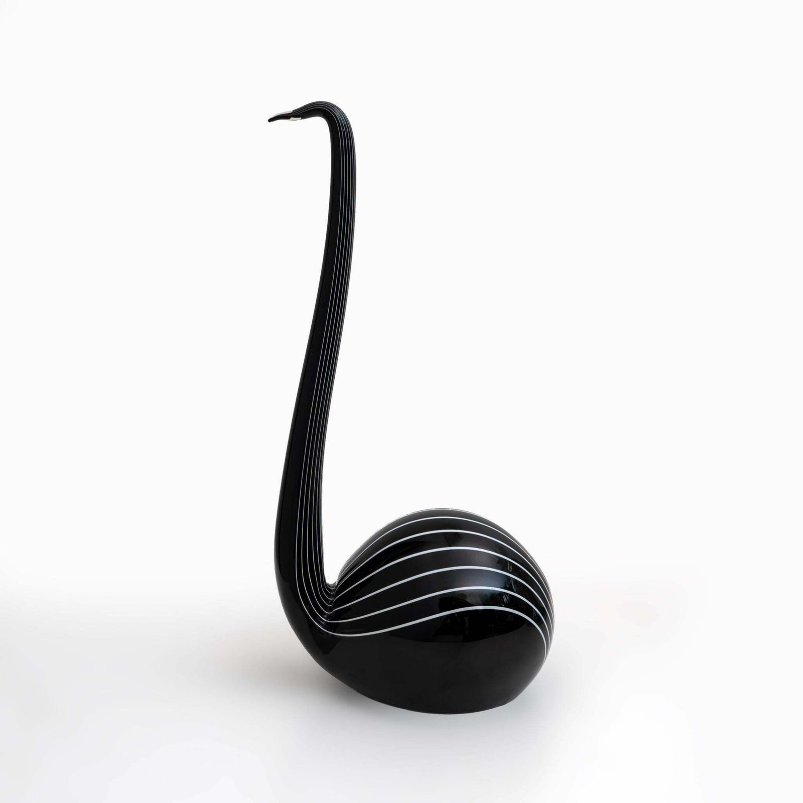 Murano Glass Sculpture "Black Swan", Designed By Livio Seguso. Italy, 1980s photo 733.0