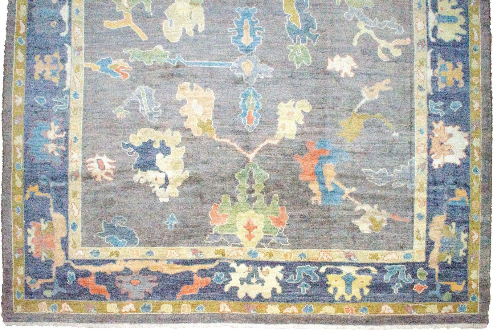 Antique Finished Ushak Carpet 357x309cm photo for sale