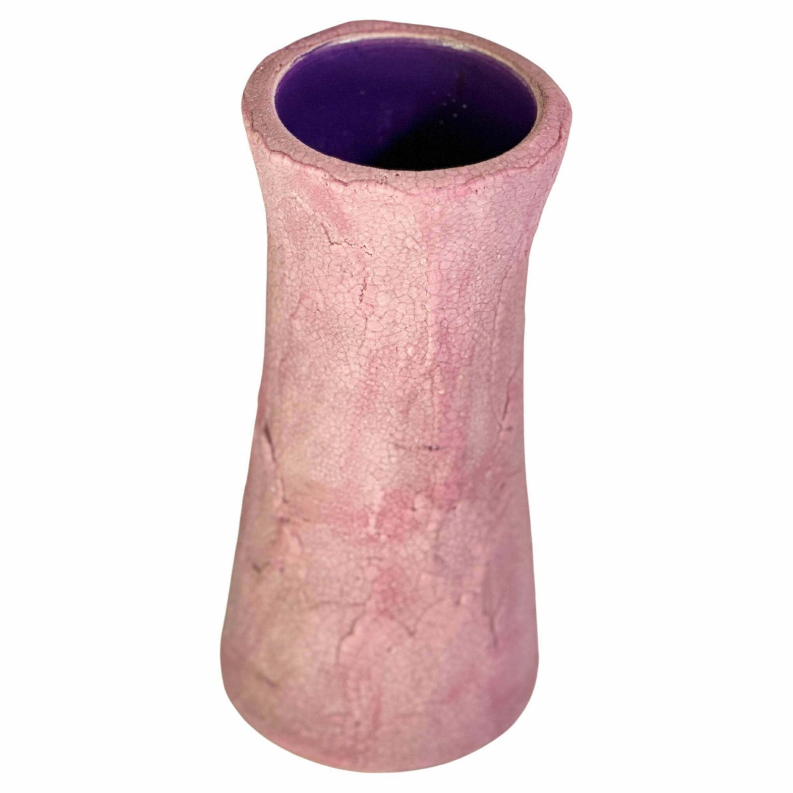 Vase In Enameled Ceramic By Gilbert Valentin, 1950s Vallauris Signed