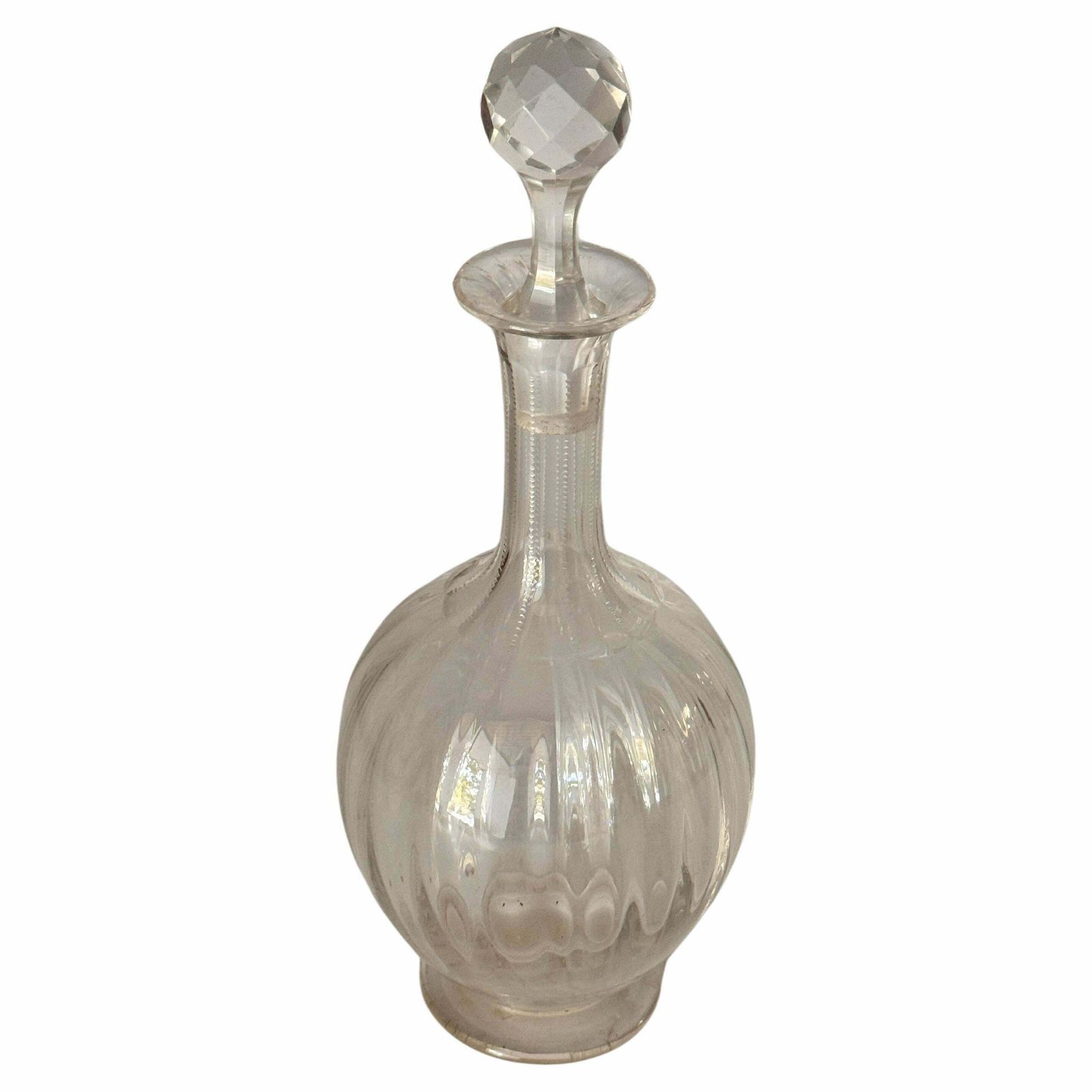 Baccarat Style Crystal Rond Perfection Decanter France 20th Century
