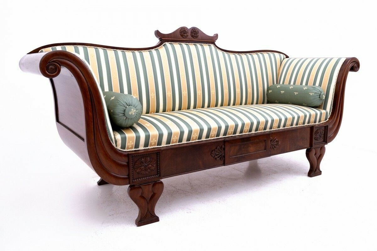 Biedermeier Sofa, Northern Europe, Circa 1860. After Renovation photo Furniture