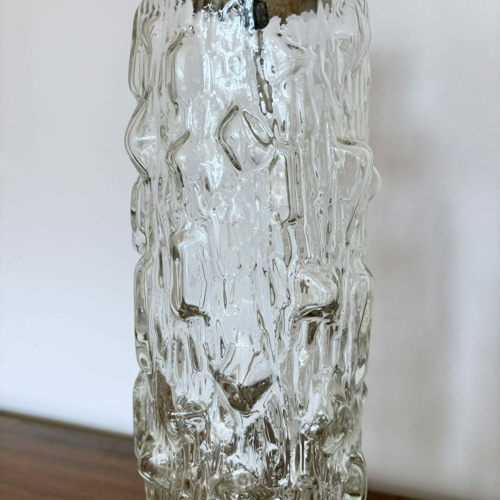 photo furniture Mid Century Swedish Glass Table Lamp, Attributed To Henrik Blomqvist For Stilarmatur Tranås