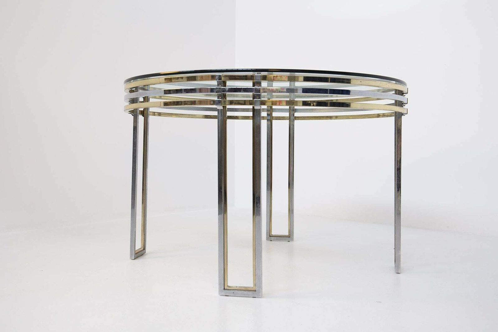 photo for sale Italian Dining Table By Romeo Rega In Steel