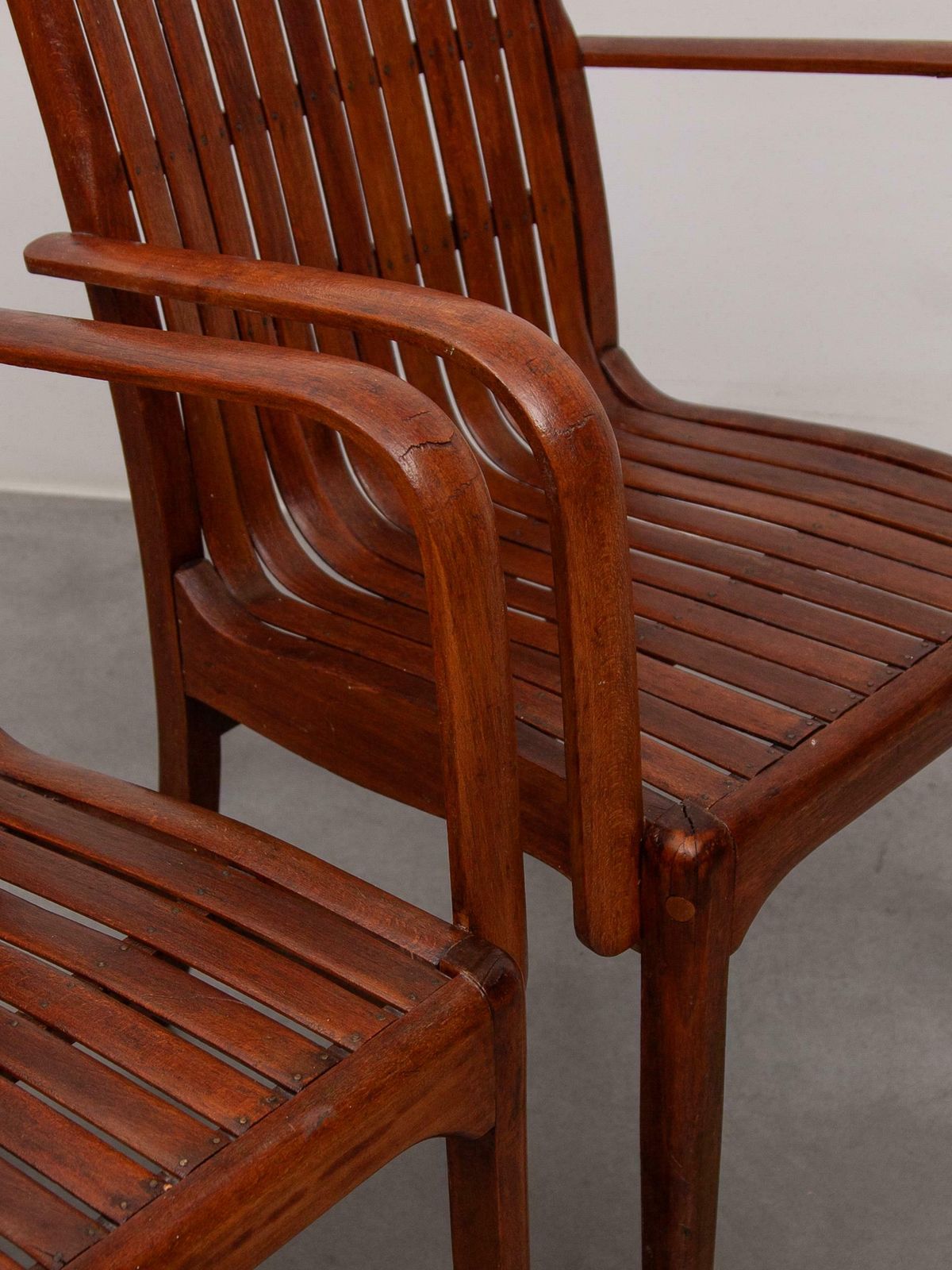 photo vinterior Slatted Arm Chair Art Nouveau Designed By Thonet