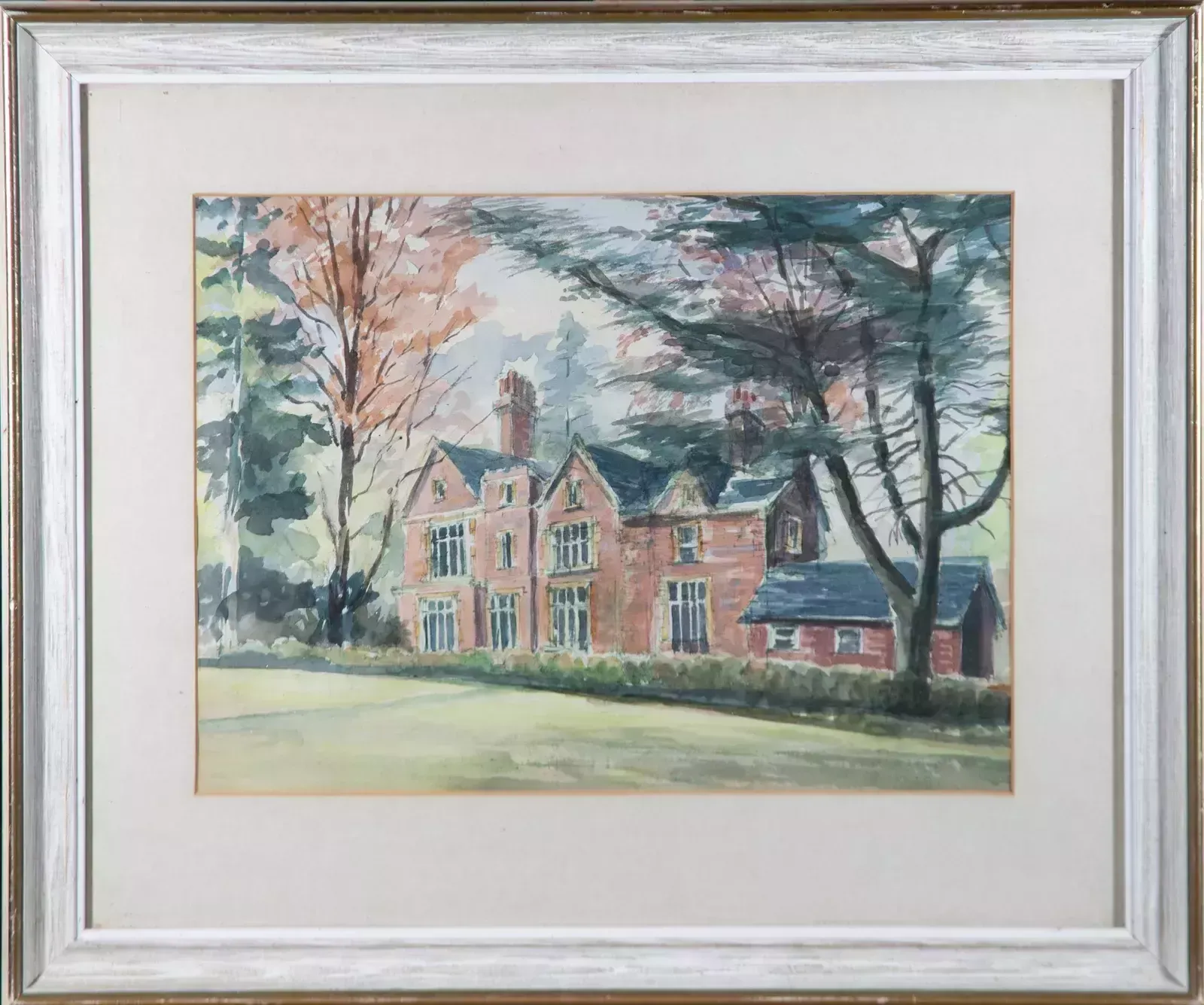 Mid 20th Century Watercolour   The Old Vicarage