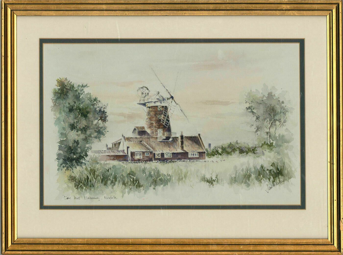 Jim Wheeler   Contemporary Watercolour, Cley Mill, Blakeney