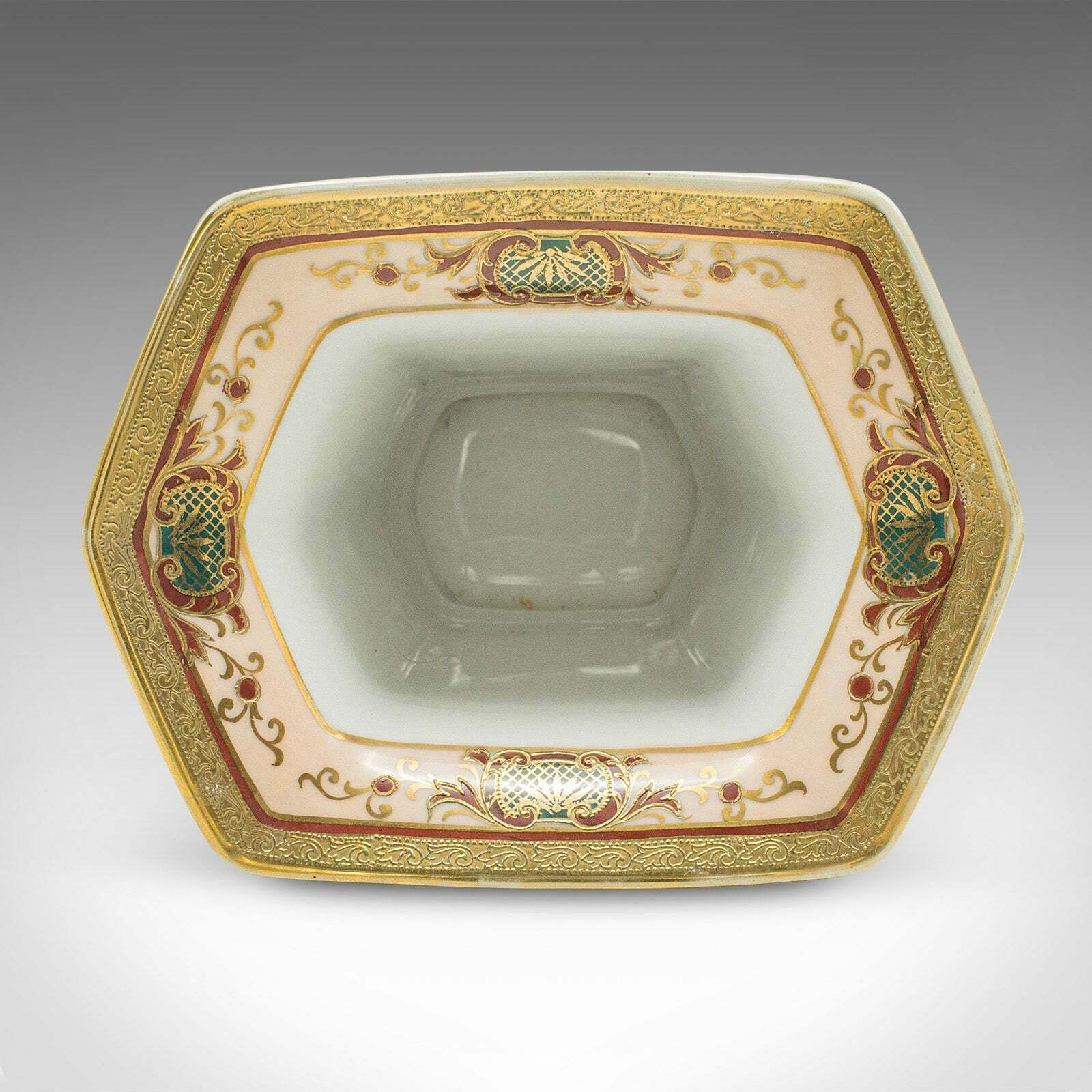 Antique Display Vase, Japanese, Ornate Ceramic, Flower Sleeve, Noritake, C.1920 photo buy