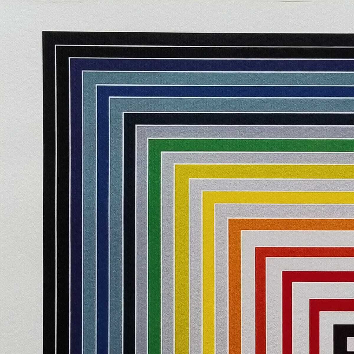 2000s Stunning Frank Stella (After) "Lettre Sur Les Aveugles" Limited Edition Lithograph By Adagp Paris photo for sale