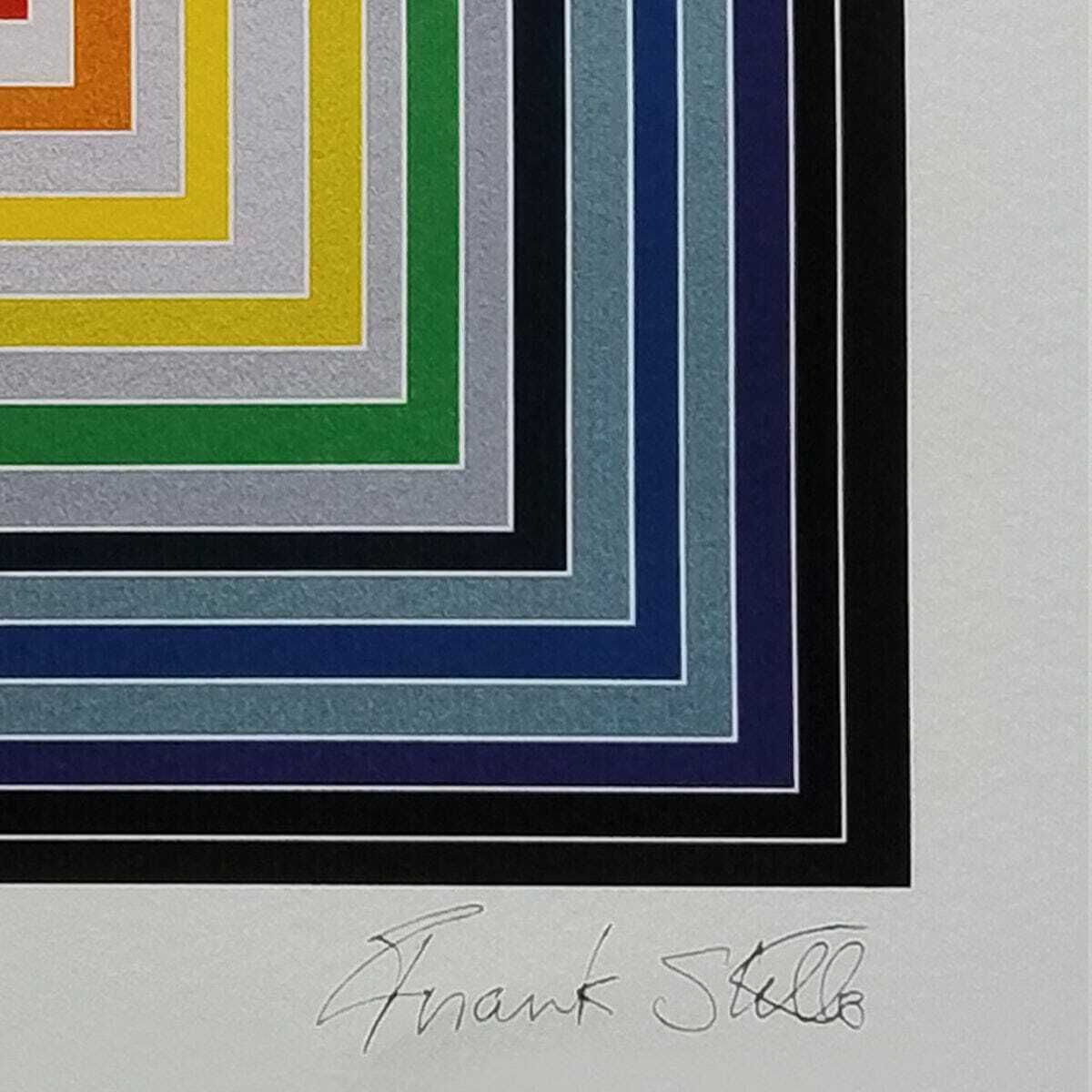 2000s Stunning Frank Stella (After) "Lettre Sur Les Aveugles" Limited Edition Lithograph By Adagp Paris photo vintage