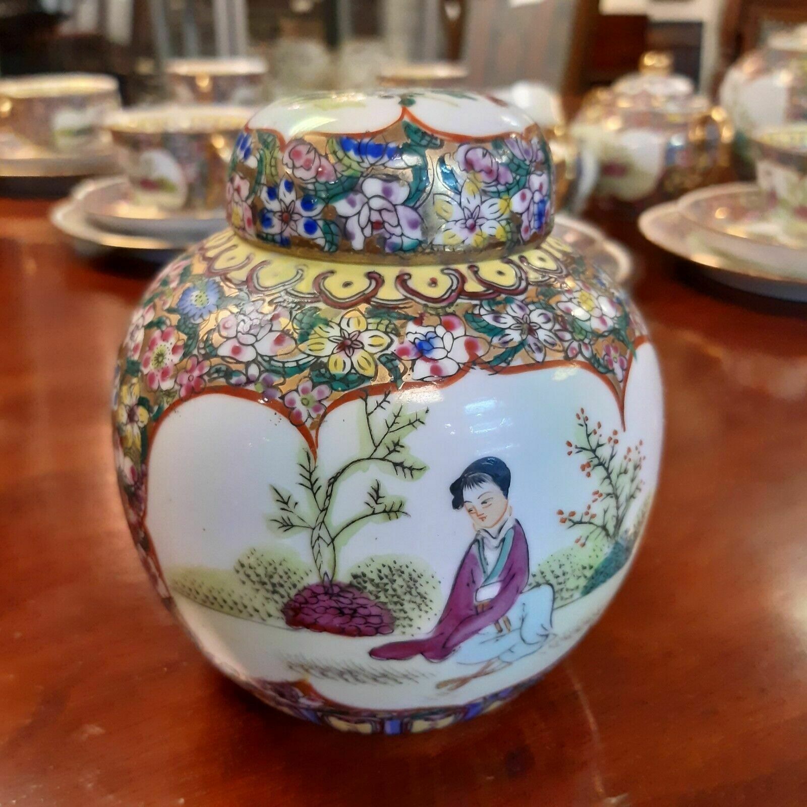 Early 20th Century Chinese Nianqian Zhilong 23 Piece Tea Set photo buy