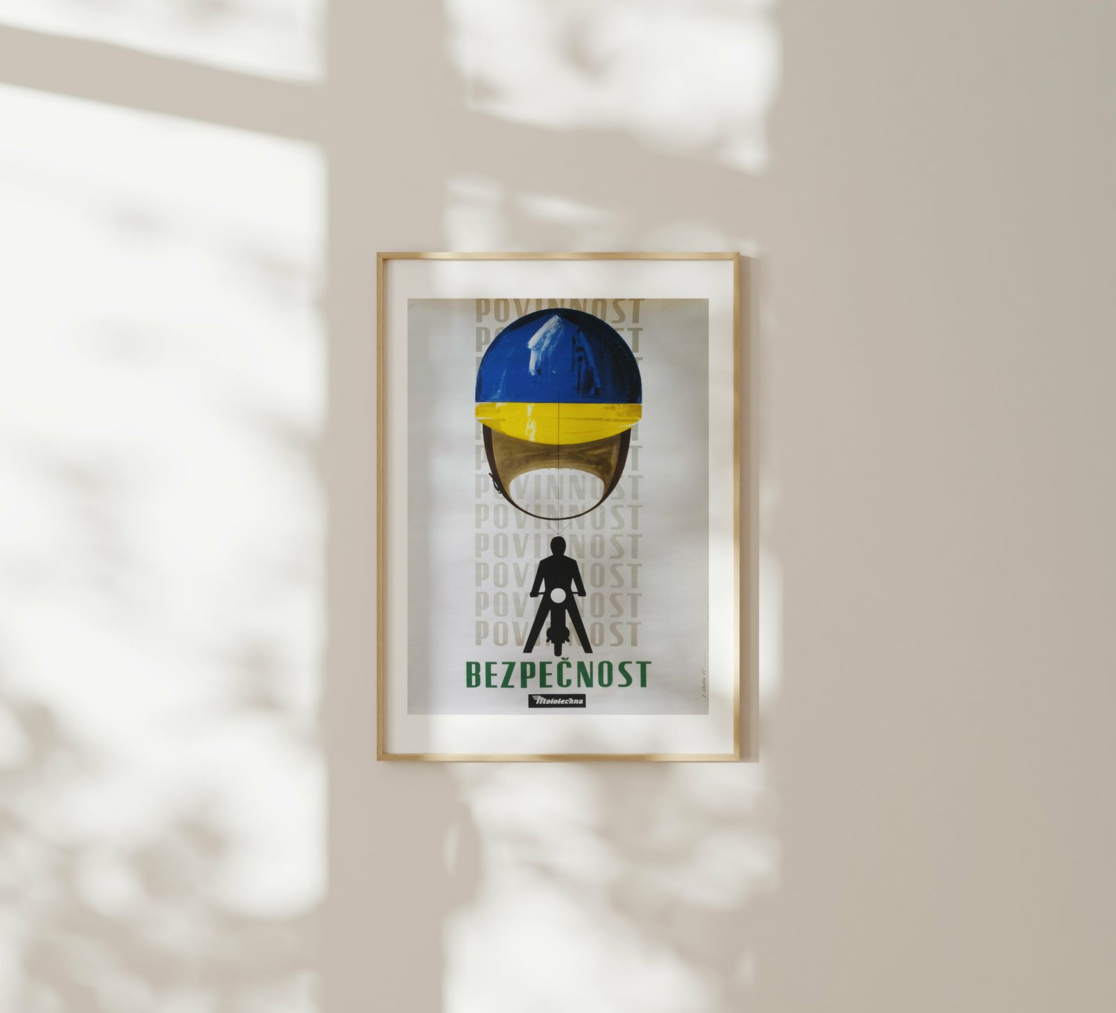 Safety Duty   Original Czech Republic Poster | 1966 photo furniture