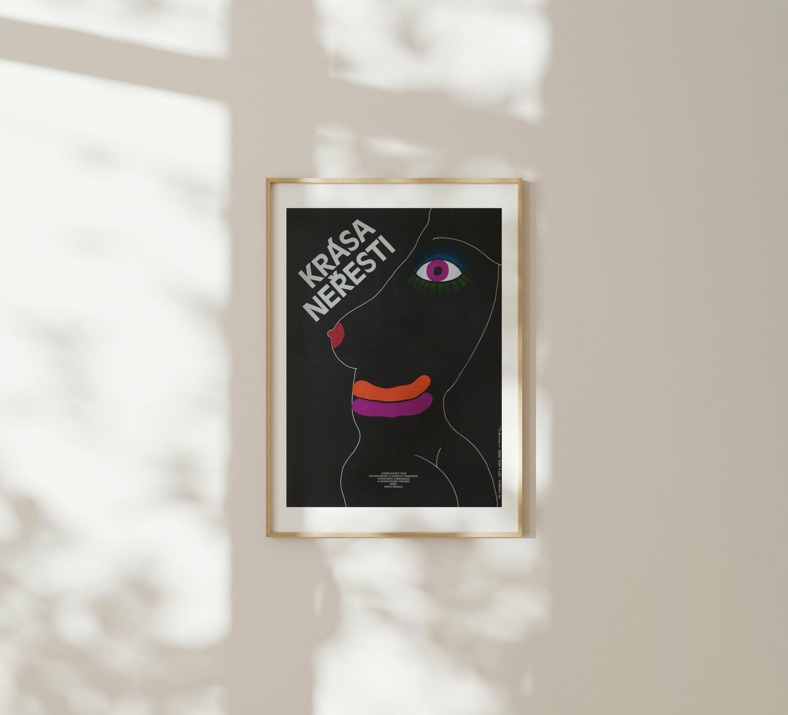 The Beauty Of Vice   Original Czech Republic Poster | 1986 photo furniture