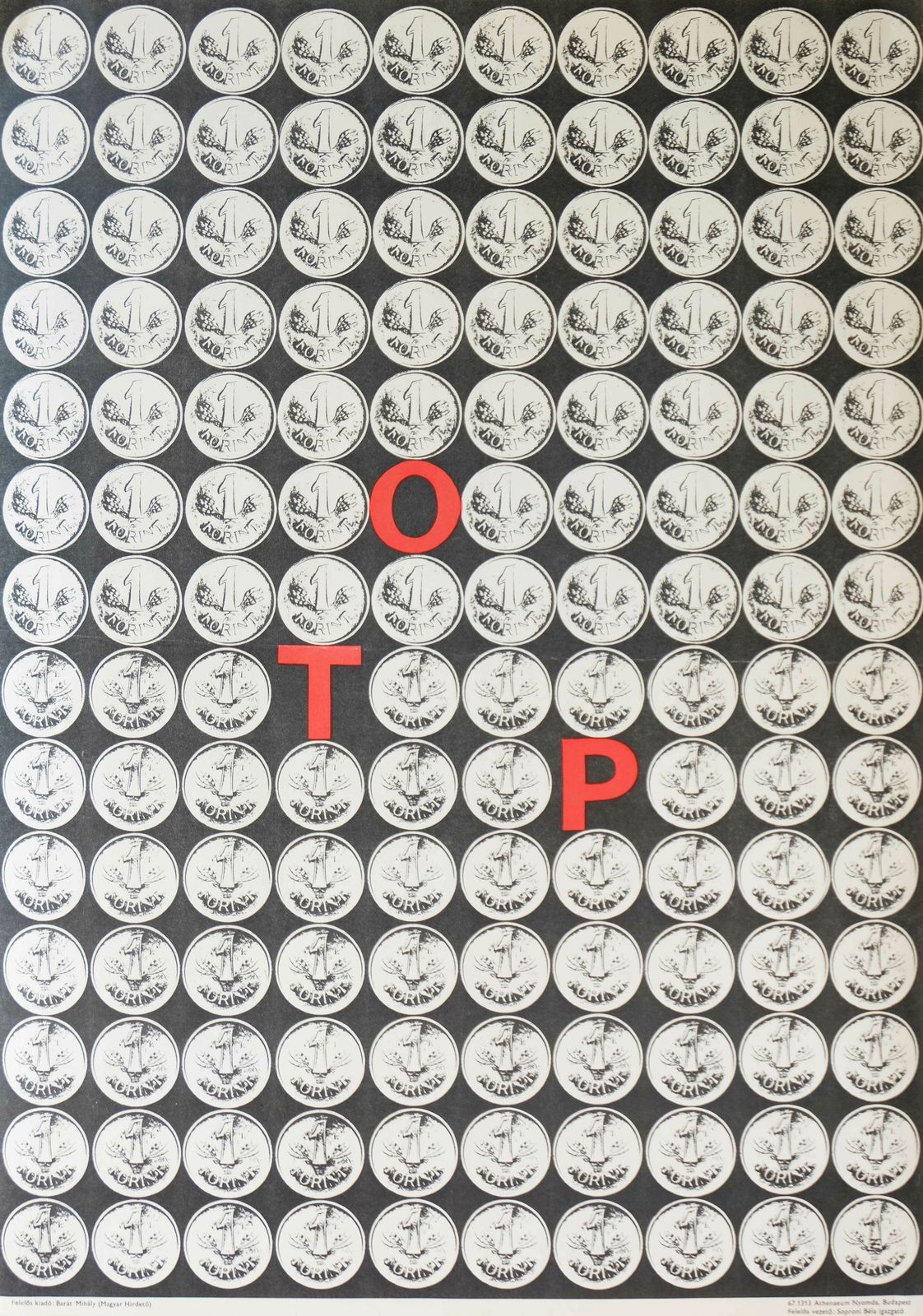 Otp   1 Forint   Original Hungary Poster | 1967