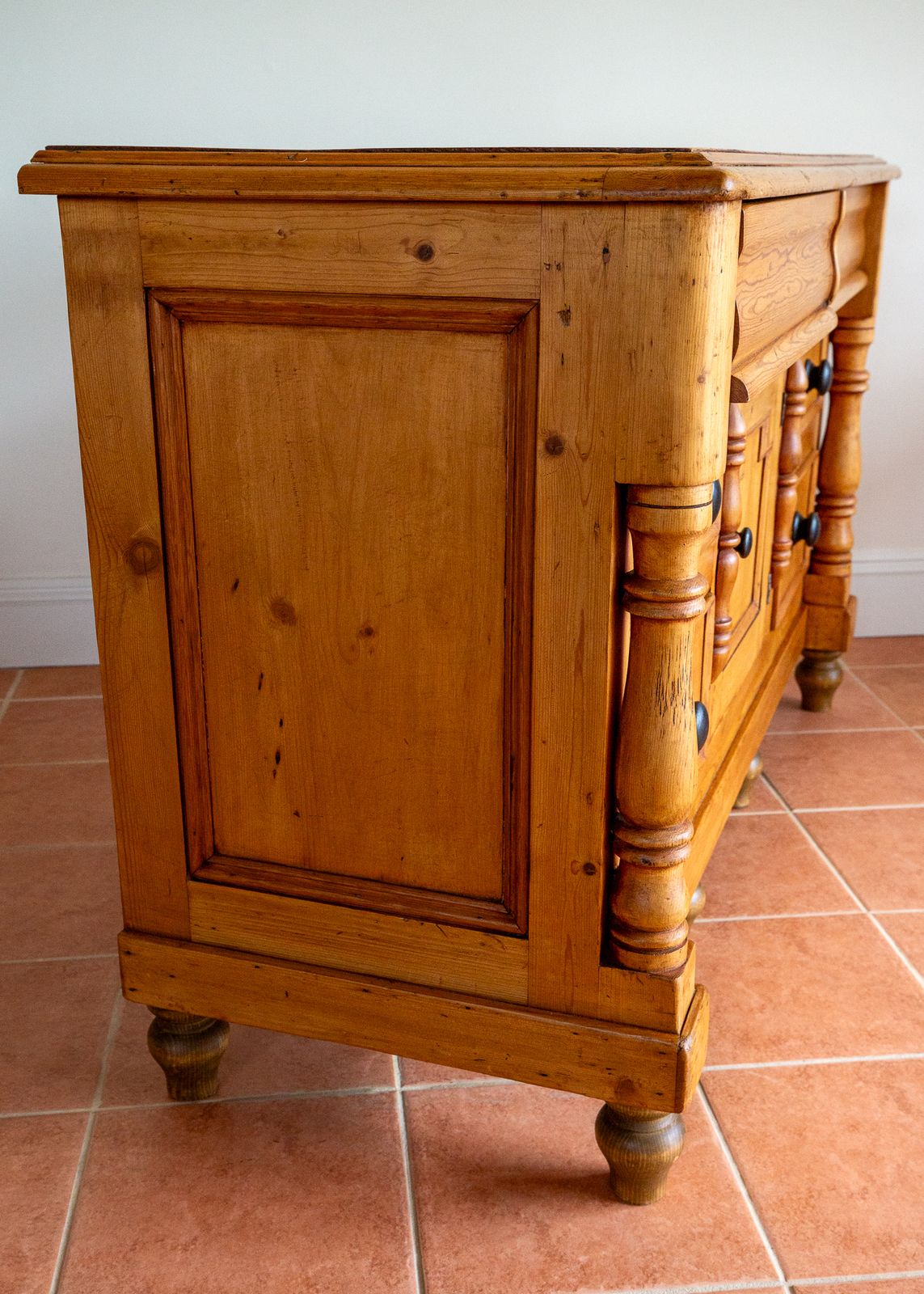 Antique Lancashire Dresser Base Pine 1850 Blonde Buffet Sideboard Commode English Country House Farmhouse 19th Century V.Ictorian photo Furniture