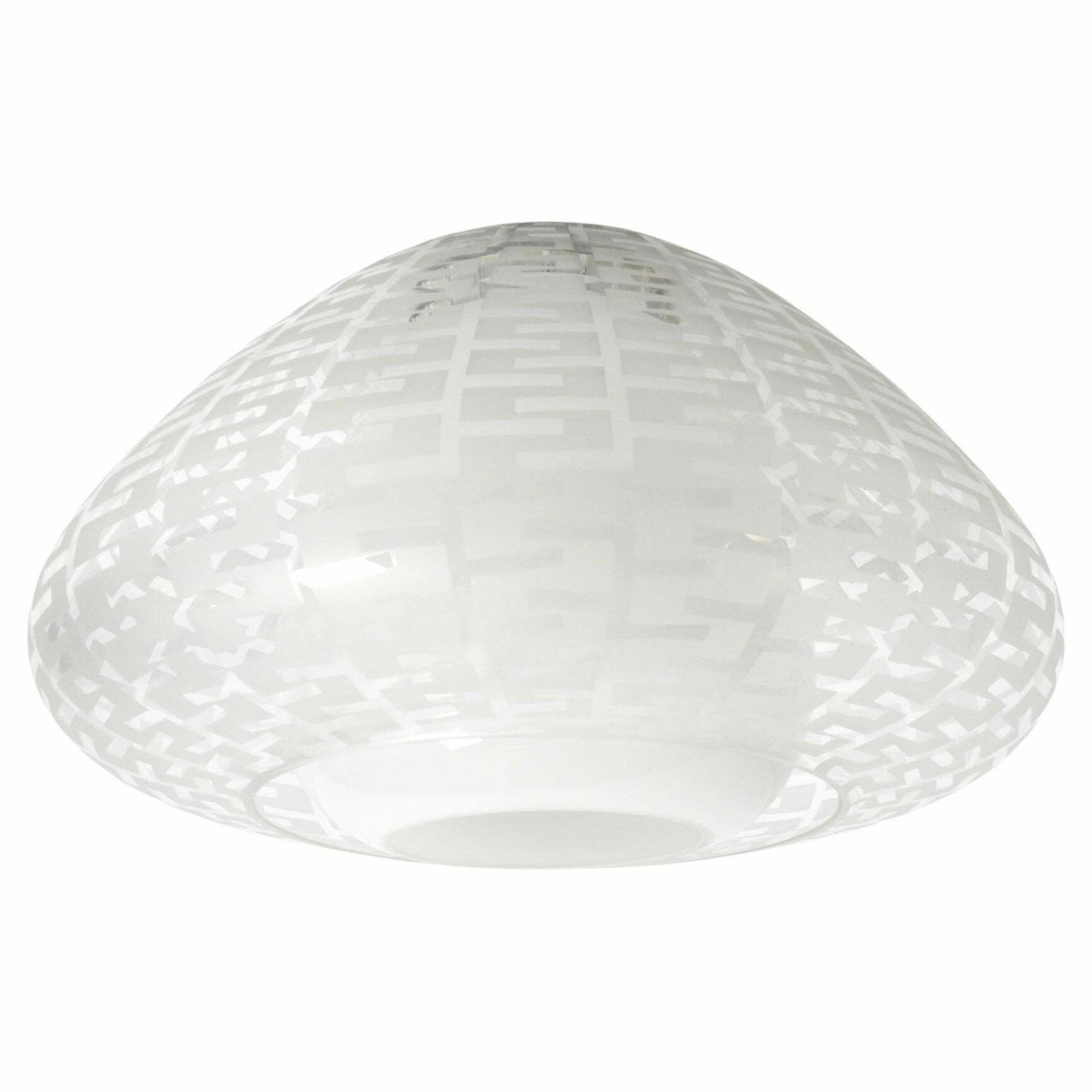 Mid Century Double Glass Ceiling Lamp By Wilhelm Wagenfeld For Peill & Putzler