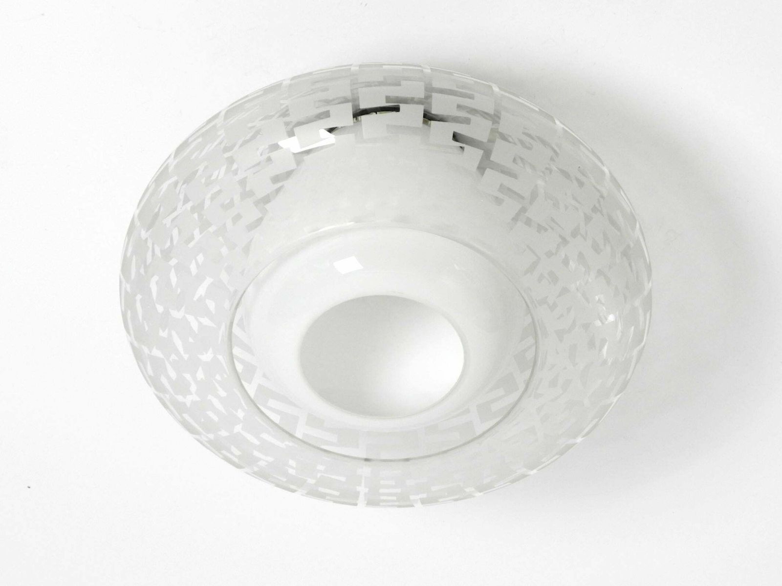 photo vinterior Mid Century Double Glass Ceiling Lamp By Wilhelm Wagenfeld For Peill & Putzler
