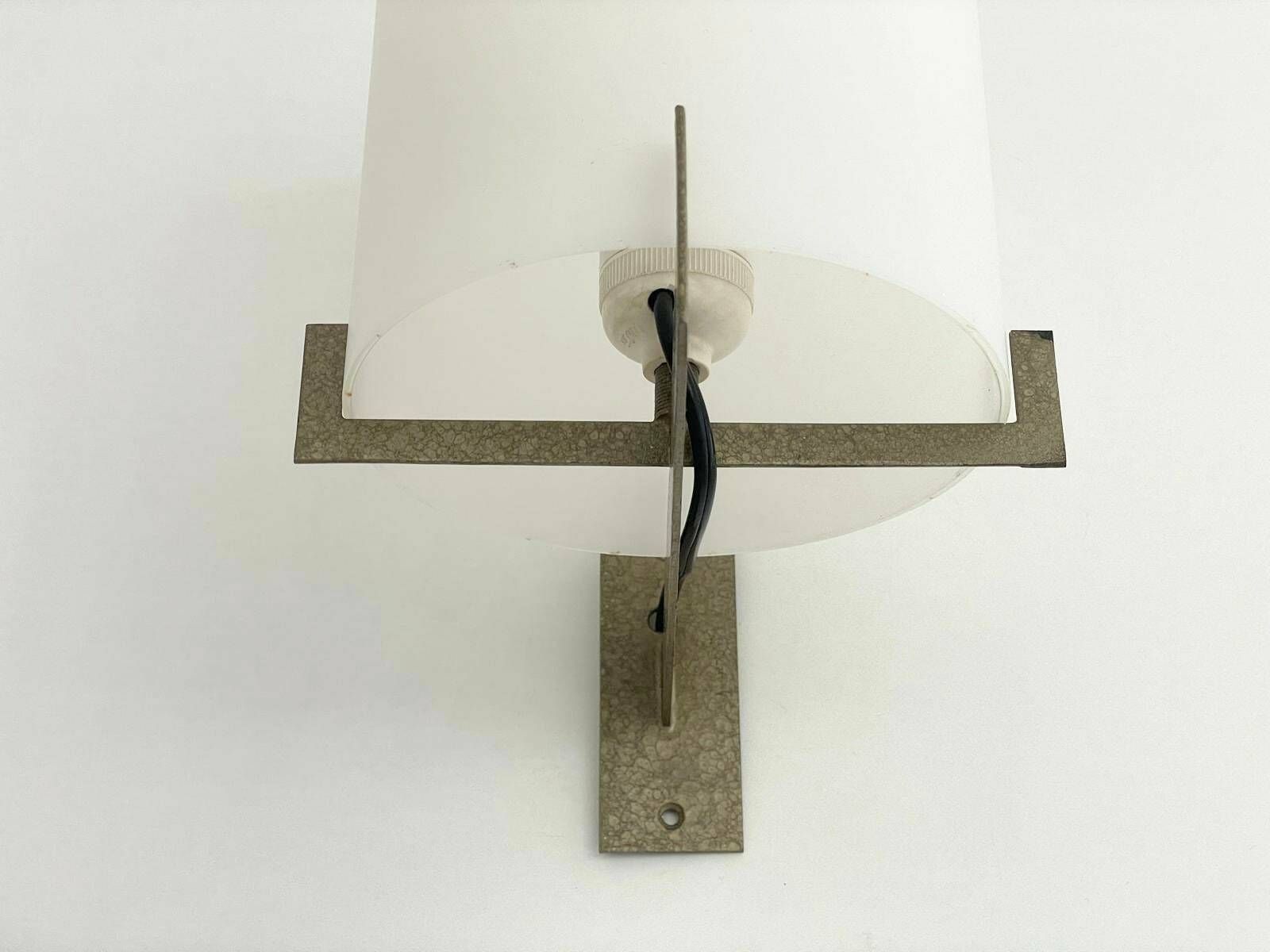 Italian Design Opal Glass Set Of 3 Sconces By Ignazio Gardella For Azucena, 1950s, Italy photo buy