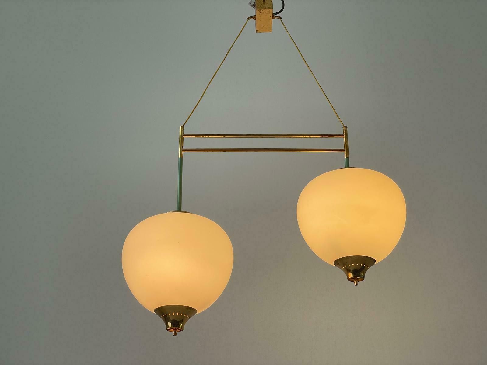 photo for sale Mid Centuy Modern Exclusive Ceiling Light By Bruno Chiarini For Stilnovo, 1950s, Italy