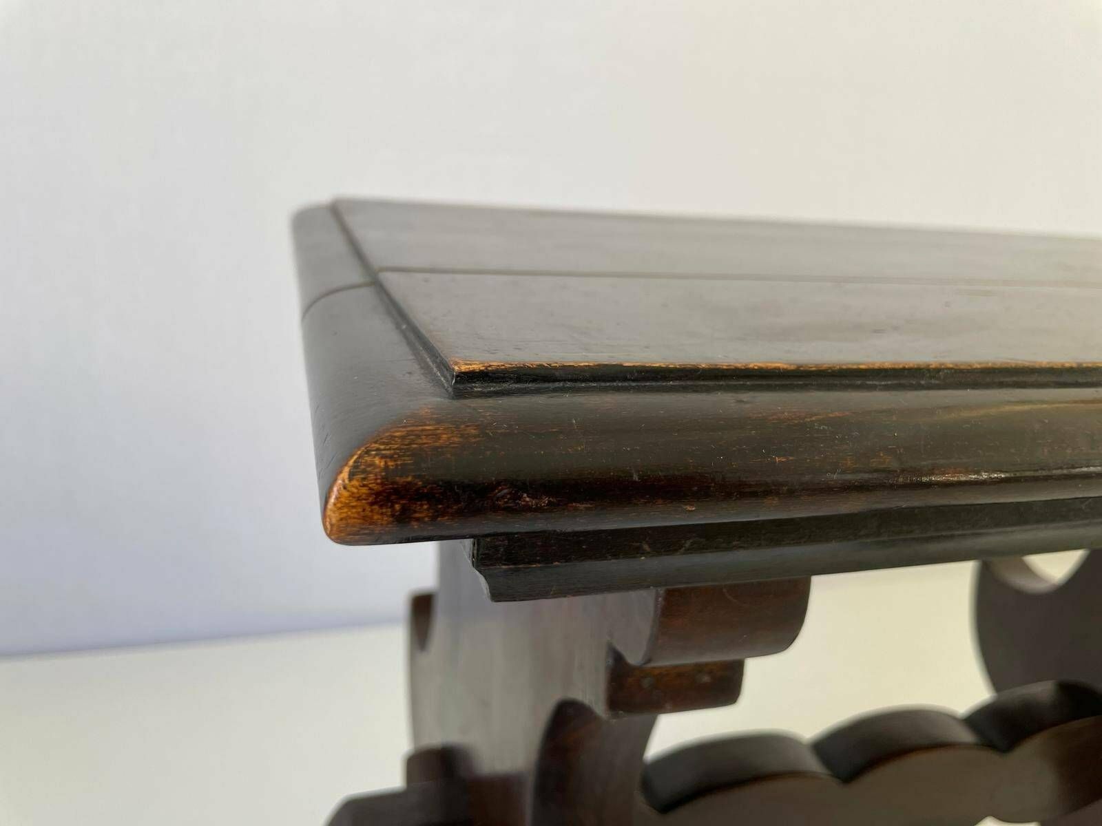 Italian Craft Mahogany Trestle Leg Table photo buy