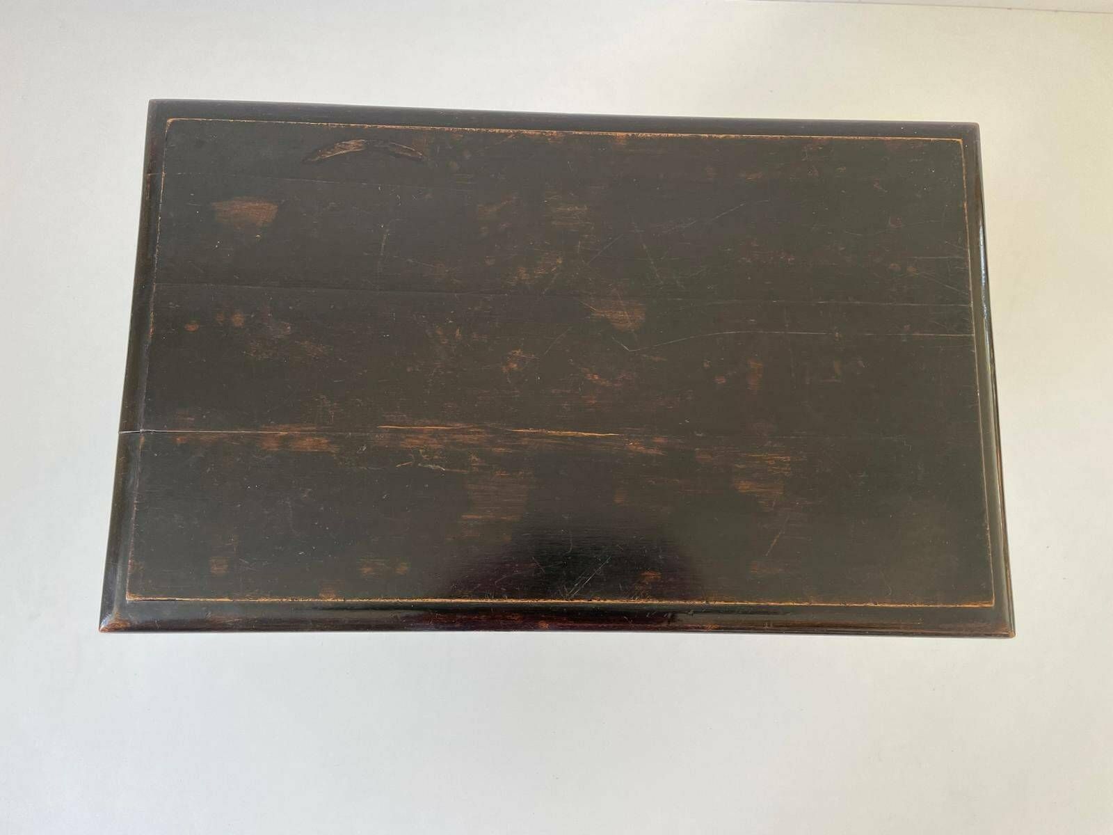 photo for sale Italian Craft Mahogany Trestle Leg Table