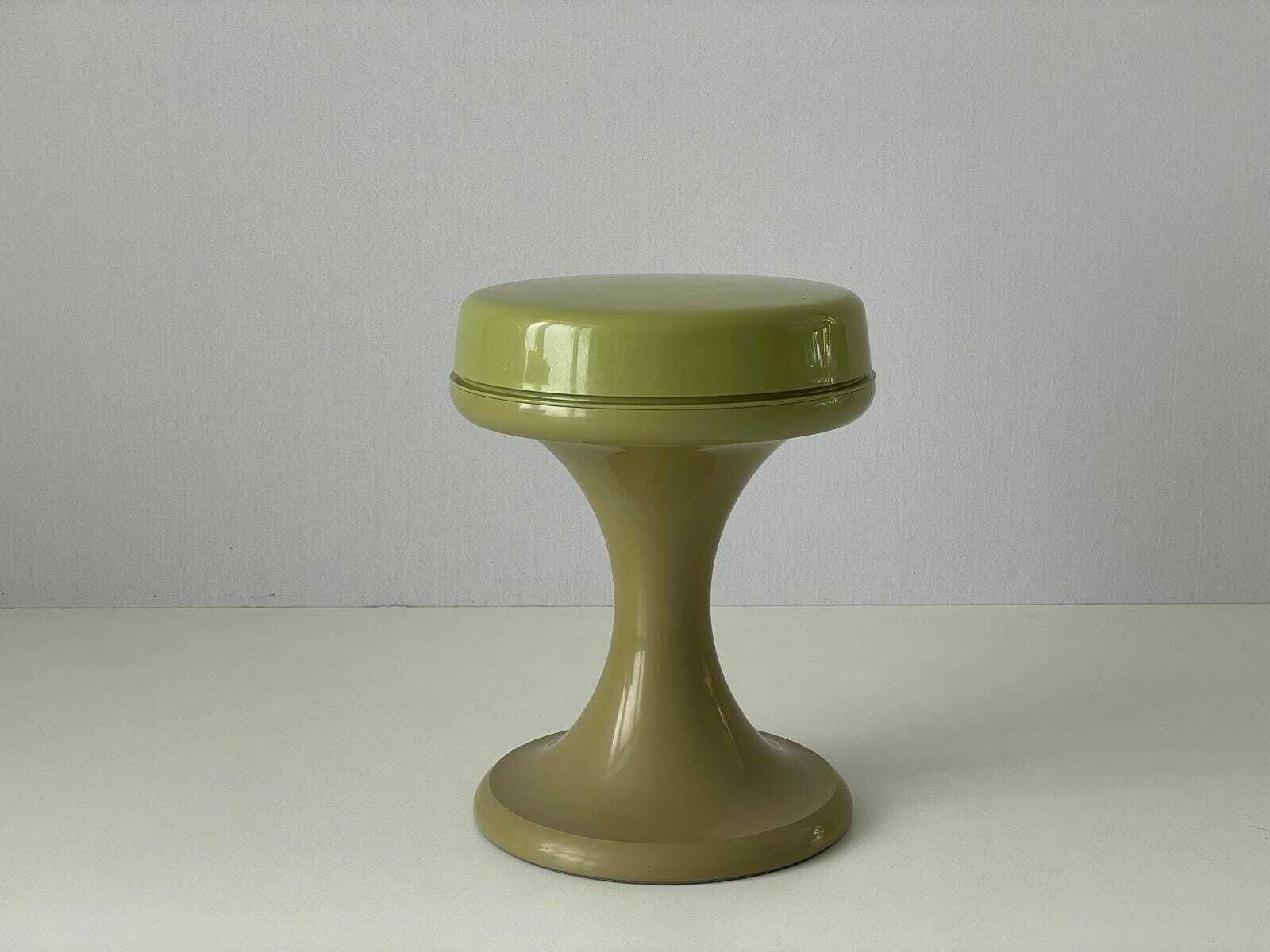 Space Age Green Plastic Stool By Emsa, 1970s, West Germany photo furniture
