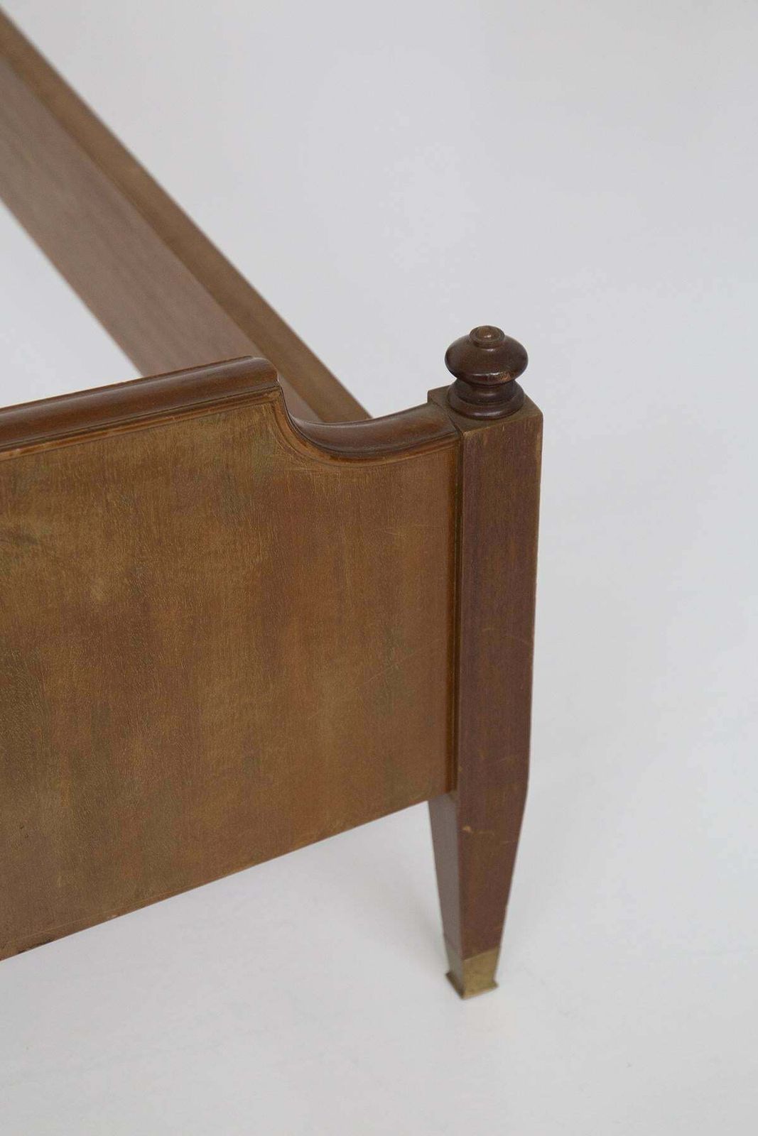 Paolo Buffa Attributed To Fine Double Bed Frame In Wood photo vinterior