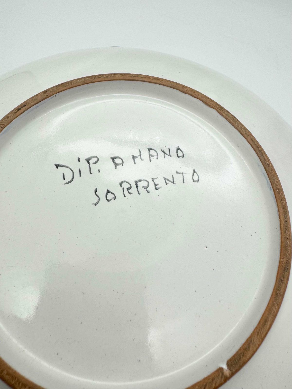 Italian Hand Painted Ceramic Bowl Set, Mediterranean Decor, Large Bowl With Plates photo vinterior