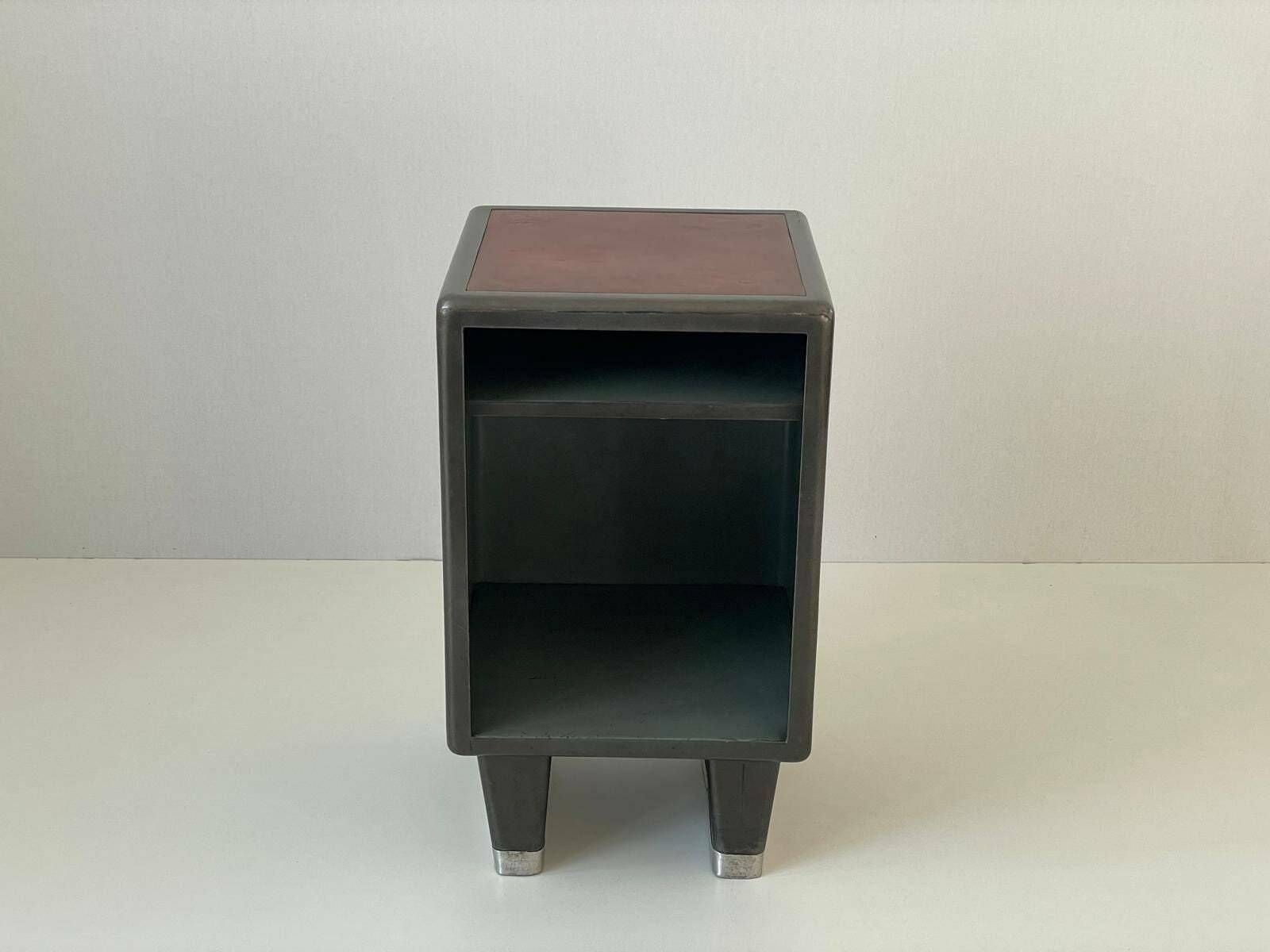 Mid Century Metal Industrial Office Side Table By Italo Carlotti Milano, 1950s, Italy