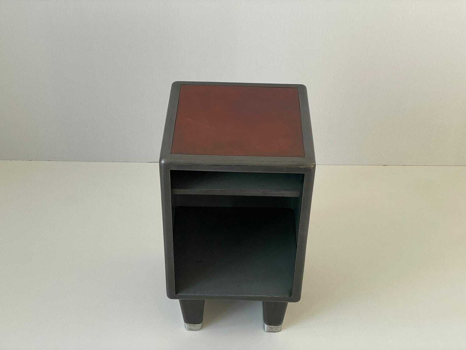 Mid Century Metal Industrial Office Side Table By Italo Carlotti Milano, 1950s, Italy photo for sale