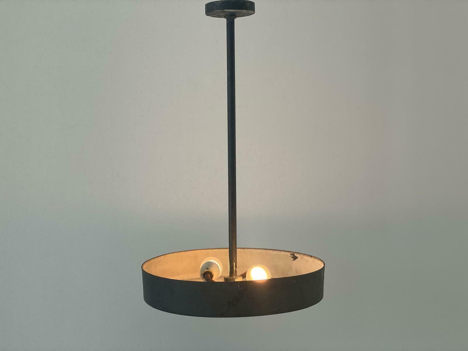 Black Industrial Factory Ceiling Lamp, 1940s By Bega, Germany, 2 Available In Stock photo Lighting